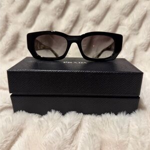 Prada Black Rectangular Sunglasses